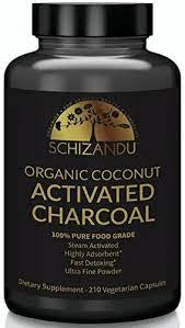 Schizandu Organic Coconut Activated Charcoal Capsules