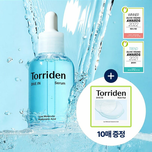 Torriden Dive In Low Molecular Hyaluronic Acid Serum + Dive In Multi Pad